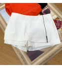 Side zipper design summer shorts